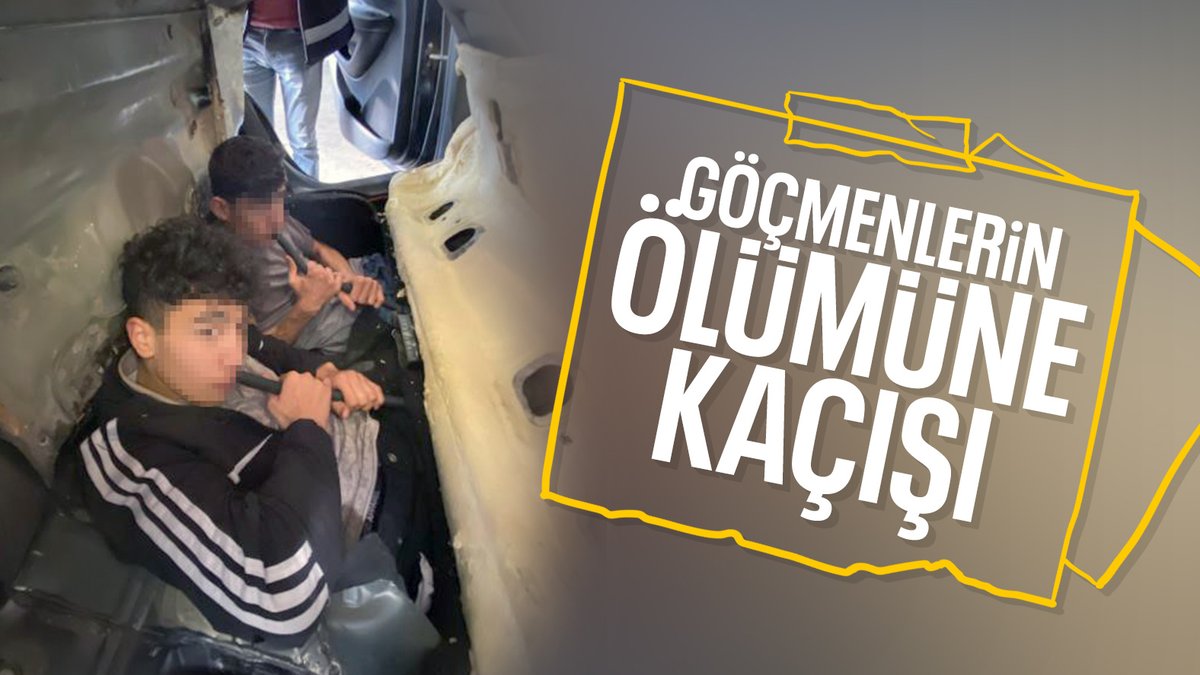 Edirne'de kaçak göçmenler, araç koltuğu zulasında yakalandı