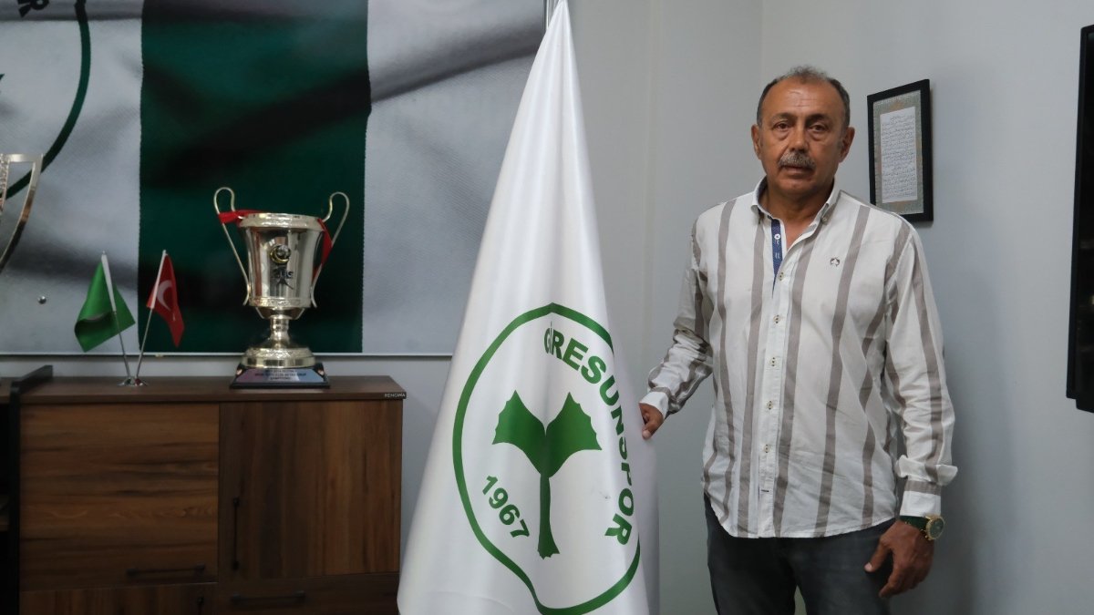 Giresunspor'un yeni teknik direktörü Metin Aydın oldu