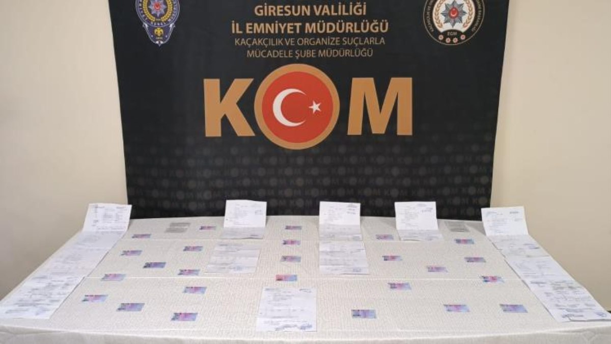 Giresun'da sahte sürücü belgesi operasyonu: 6 kişi gözaltına alındı