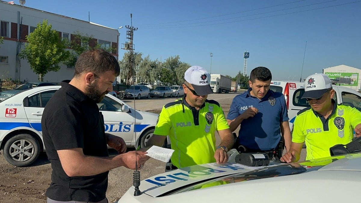 Aksaray'da sahte plakalı sürücünün ehliyetine el koyuldu: 48 bin TL ceza kesildi