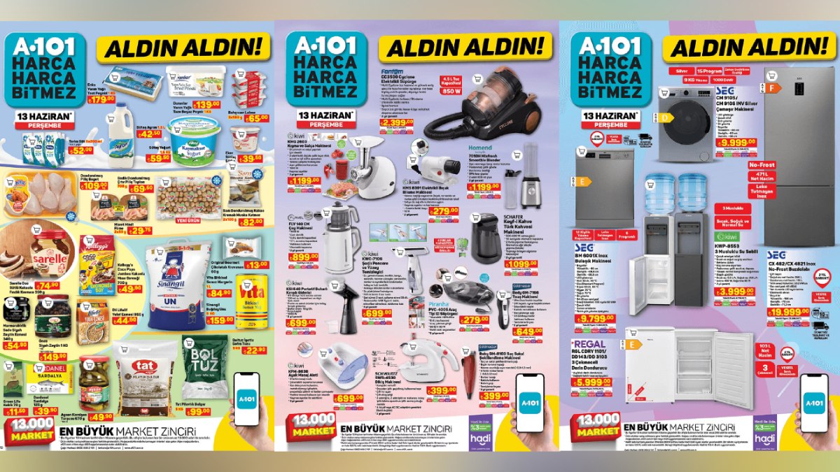 Kurbanını kesen A101'e koşuyor! Kıyma ve Salça Makinesi 1.199,00 TL, Bıçak Bileme Makinesi 279.00 TL...