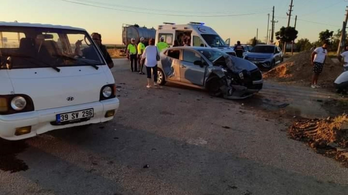 Kırklareli'de trafik kazası: 6 yaralı