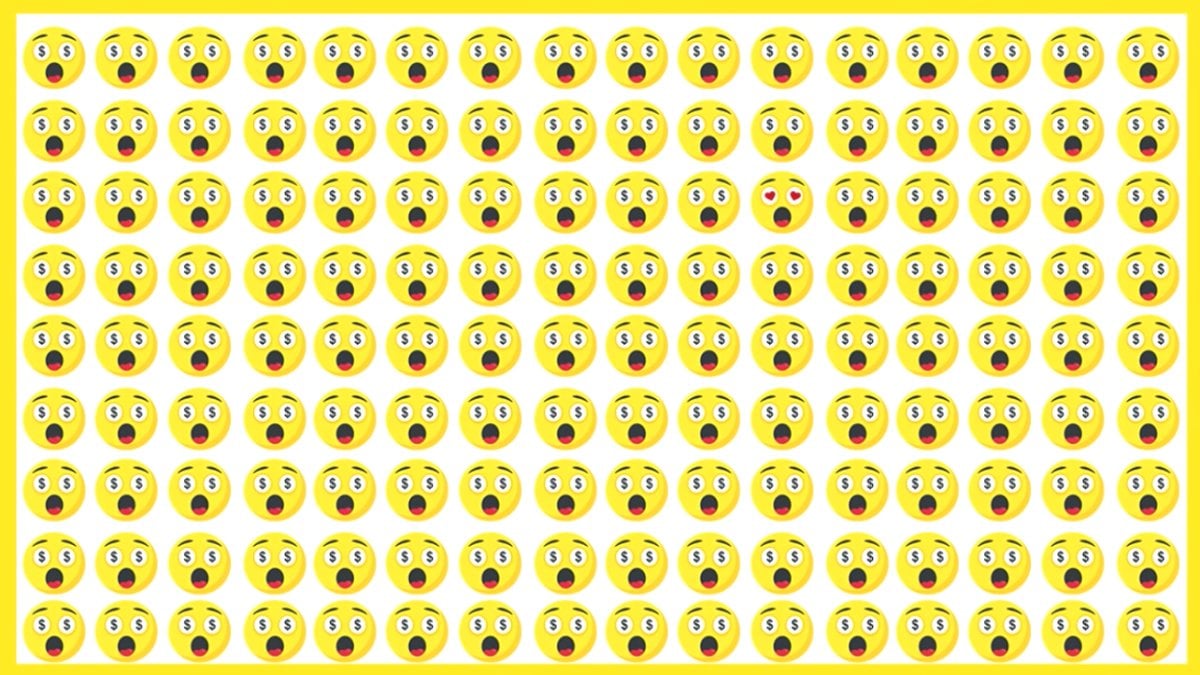 Hangi emoji farklı? Resimdeki farklı emojiyi bulmak için 5 saniyeniz var...
