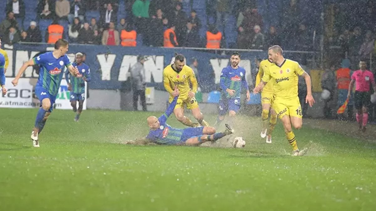 Avrupa Şampiyonası'ndaki yağmurlu hava, akıllara Rizespor-Fenerbahçe maçını getirdi