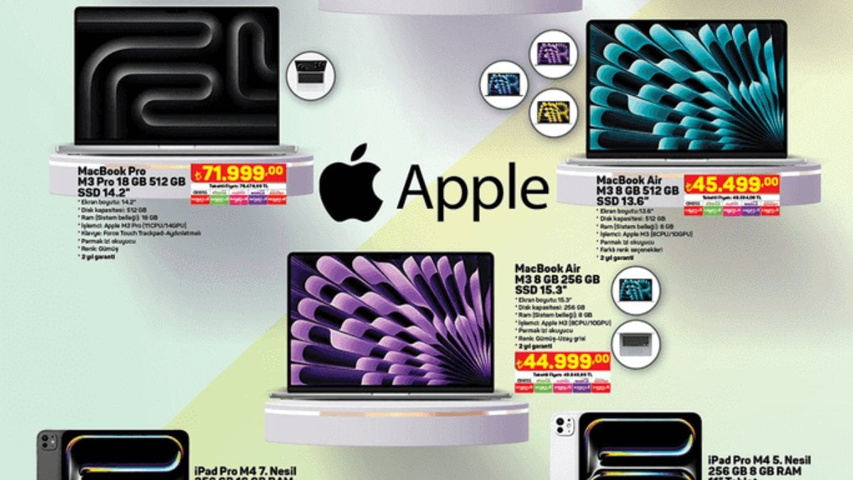Apple laptop isteyene müjde! A101'de MacBook şöleni başladı; İnternete özel fiyatlar...