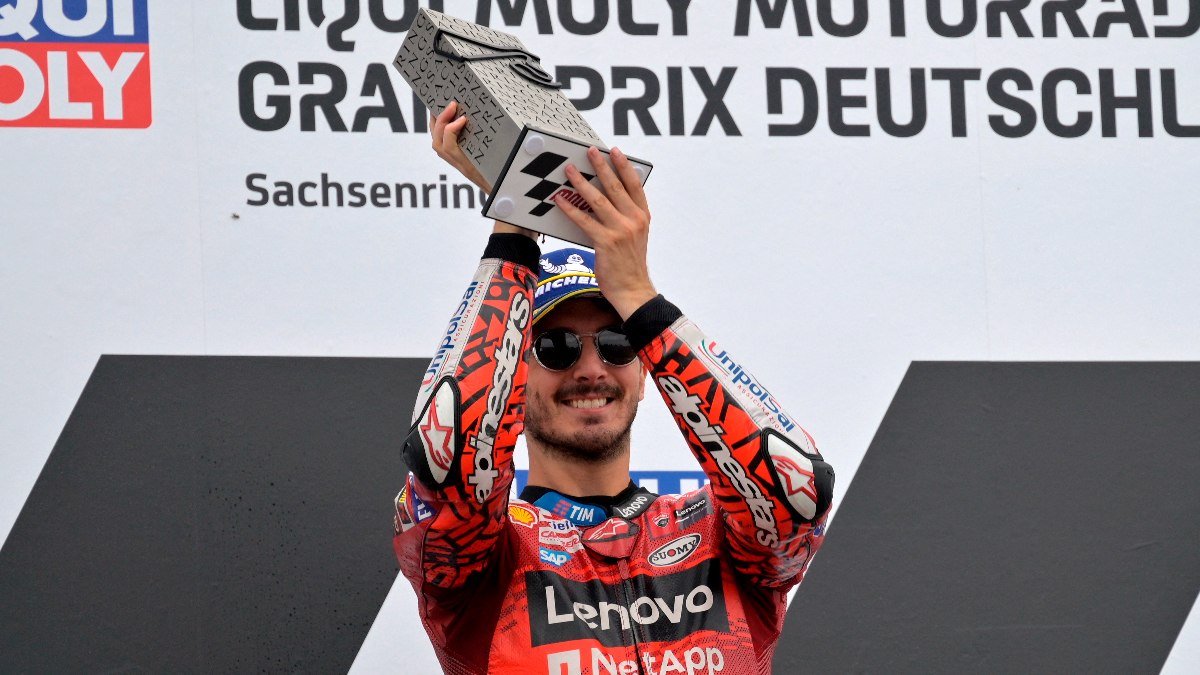 MotoGP'de sezonun 9. yarışını Francesco Bagnaia galip bitirdi