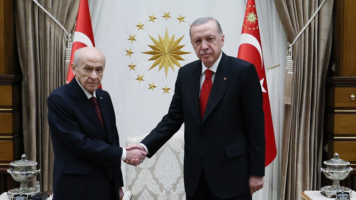 Cumhurbaşkanı Erdoğan Devlet Bahçeli ile görüştü