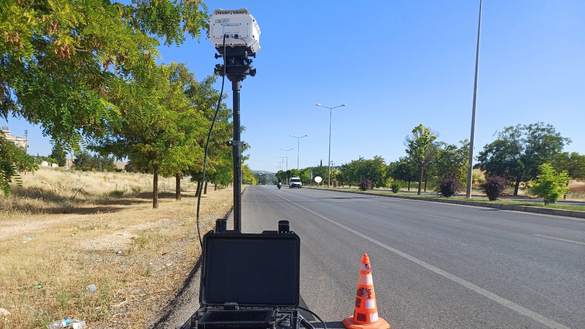 Gaziantep'te yerli radar sistemi ile yoğun trafik denetimi