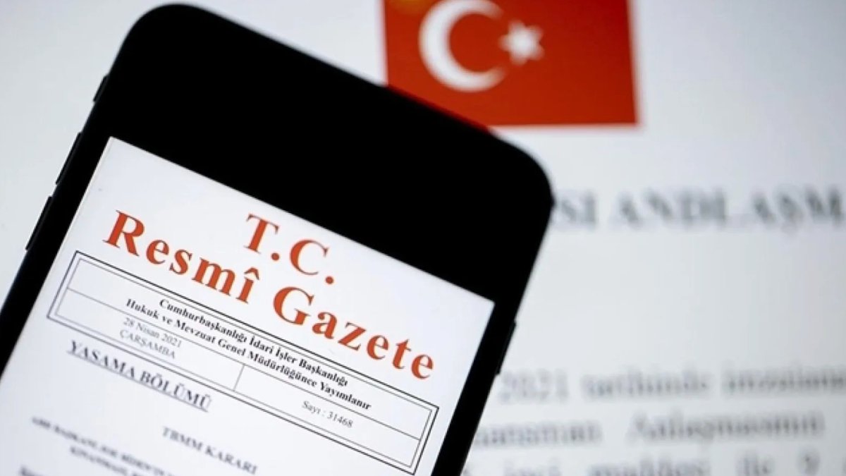 Türkiye ile KKTC arasında imzalanan anlaşma Resmi Gazete'de