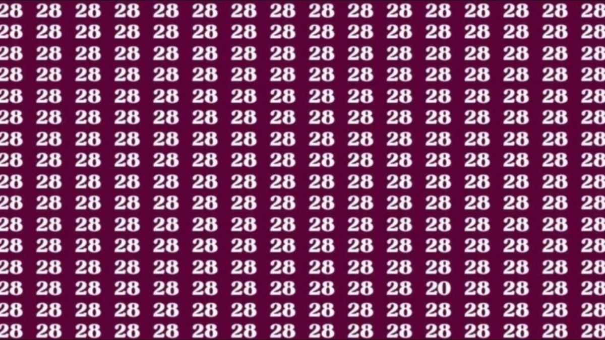 Resimdeki farklı sayıyı 5 saniyede bulanların IQ'su 130 üzeri çıkıyor! Süre başladı...