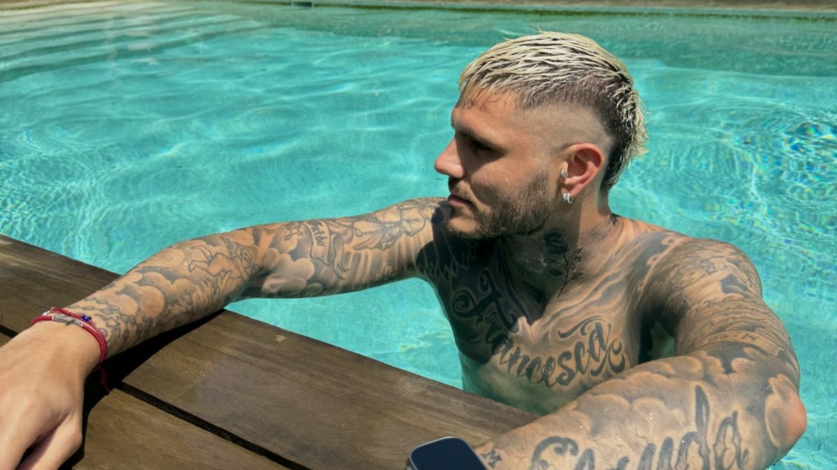 Wanda Nara'dan ayrılan Mauro Icardi'nin havuz pozları