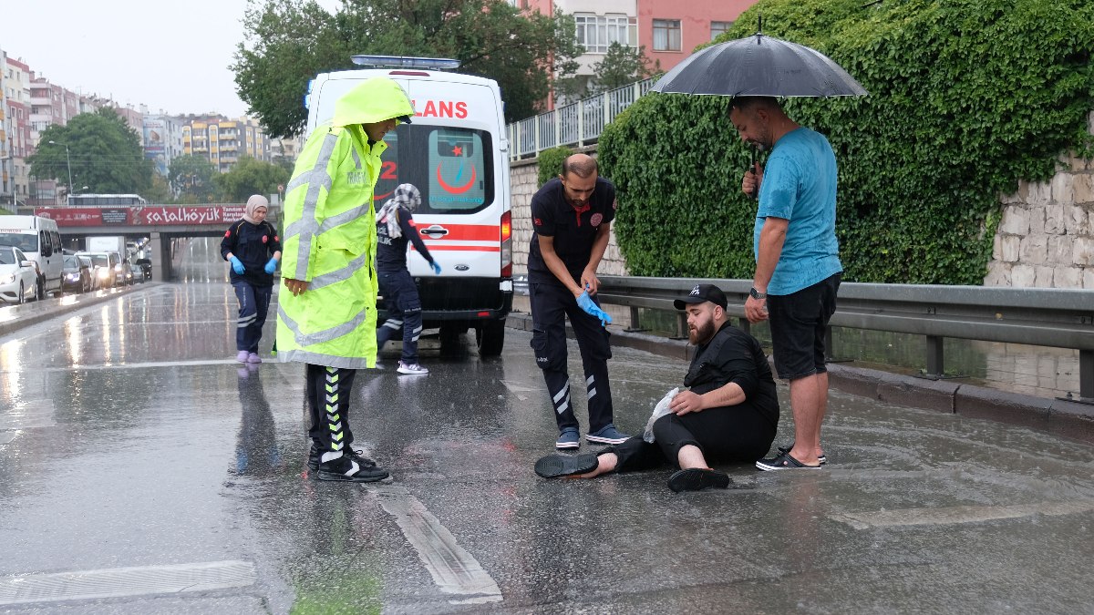 Konya'da sağanak kazaya neden oldu