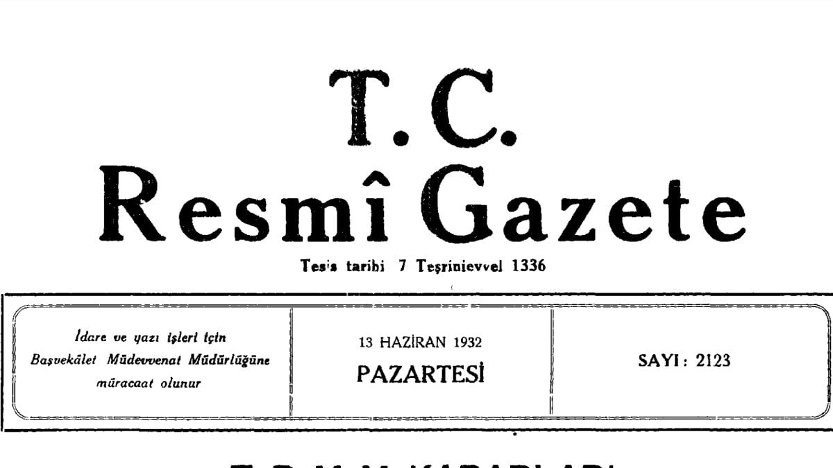 1932 yılında başıboş köpekler için Resmi Gazete'de yayınlanan karar