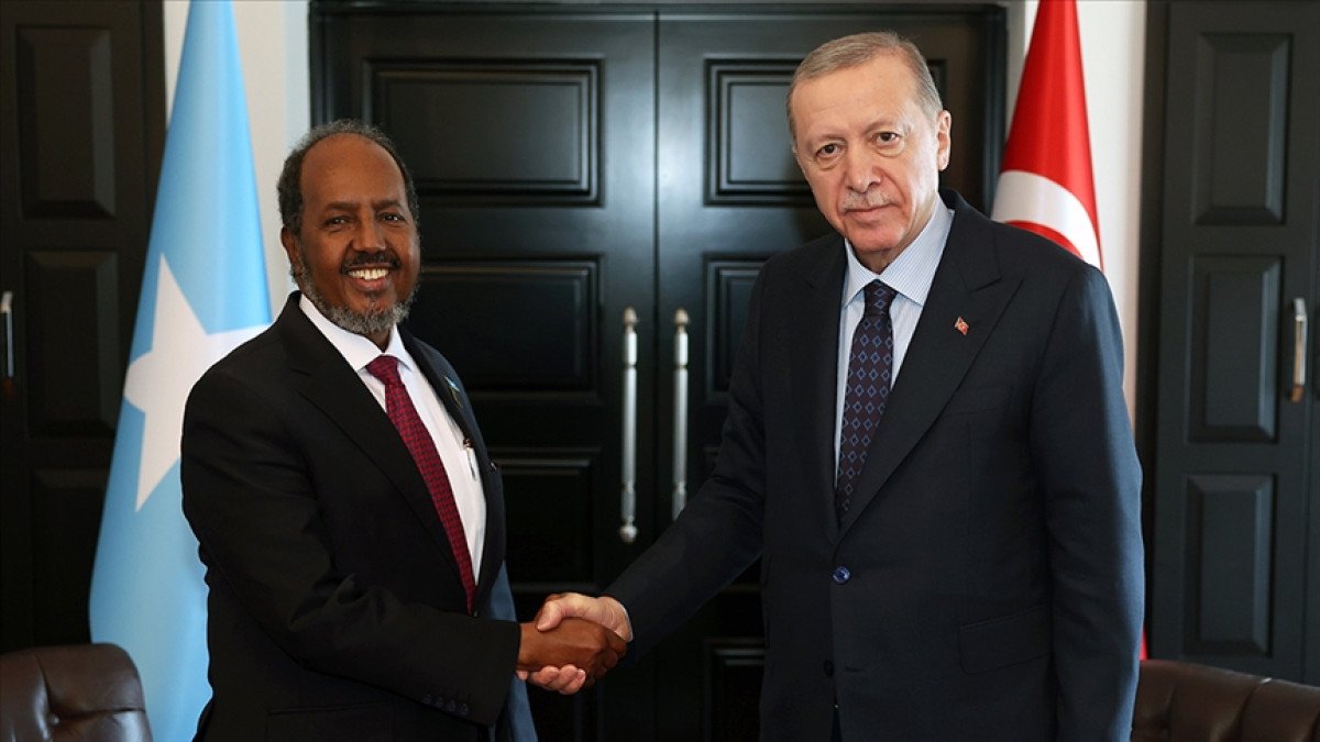 Cumhurbaşkanı Erdoğan, Somali Cumhurbaşkanı Hasan Şeyh Mahmud ile görüştü