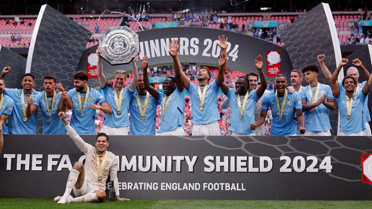 Manchester United'ı yenen Manchester City, Community Shield'ı kazandı