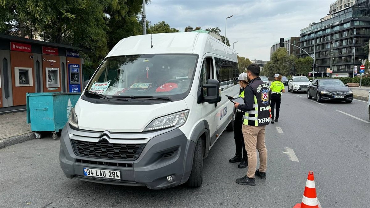 İstanbul'da okul servislerine yönelik denetim yapıldı