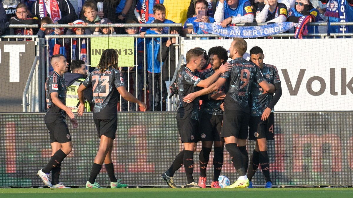 Bayern Münih, Holstein Kiel'e fark attı