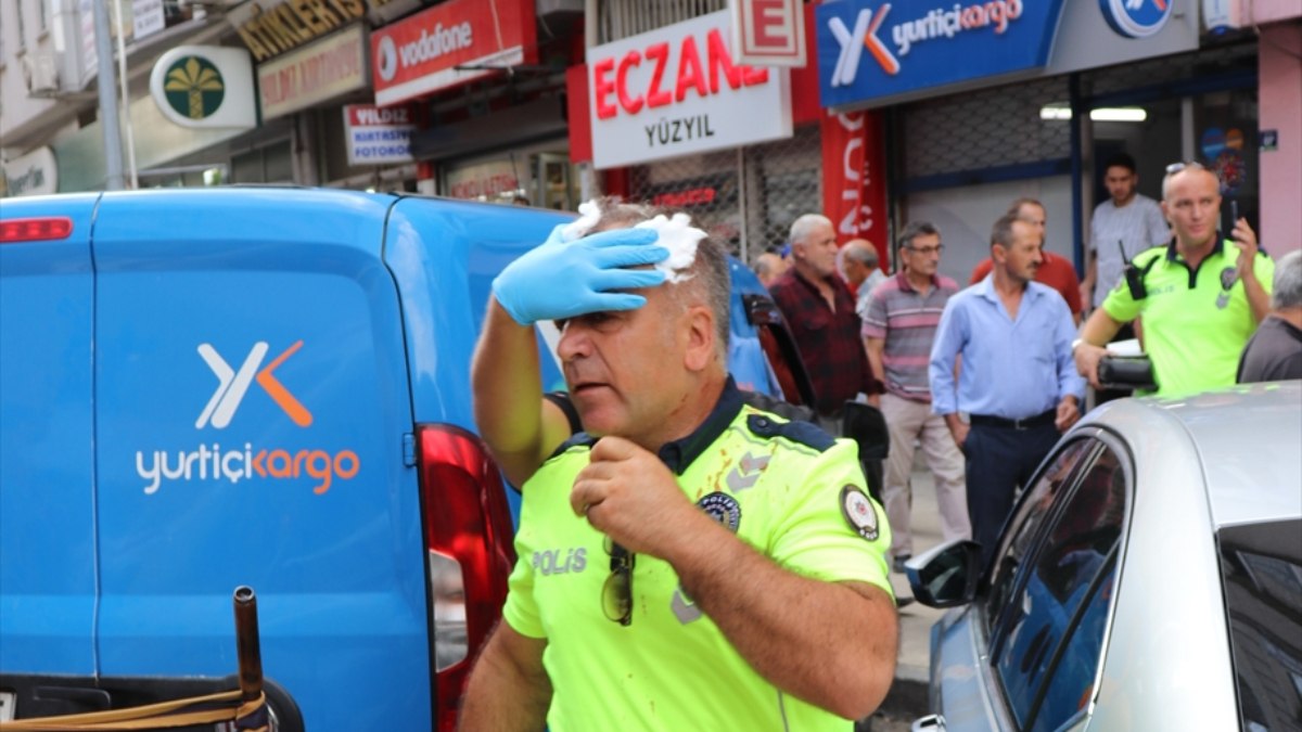 Ordu'da torununa ceza kesen polise saldırdı