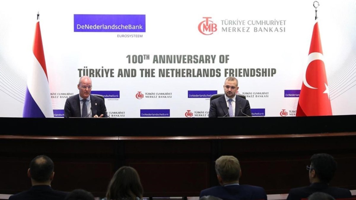 TCMB Başkanı Fatih Karahan, Hollanda Merkez Bankası Başkanı Knot ile görüştü