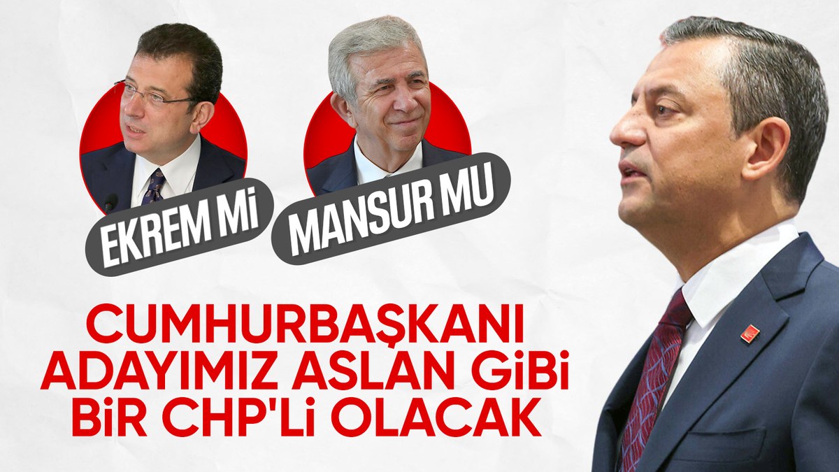 Özgür Özel'den CHP'nin adayı kim olacak tartışmalarına cevap