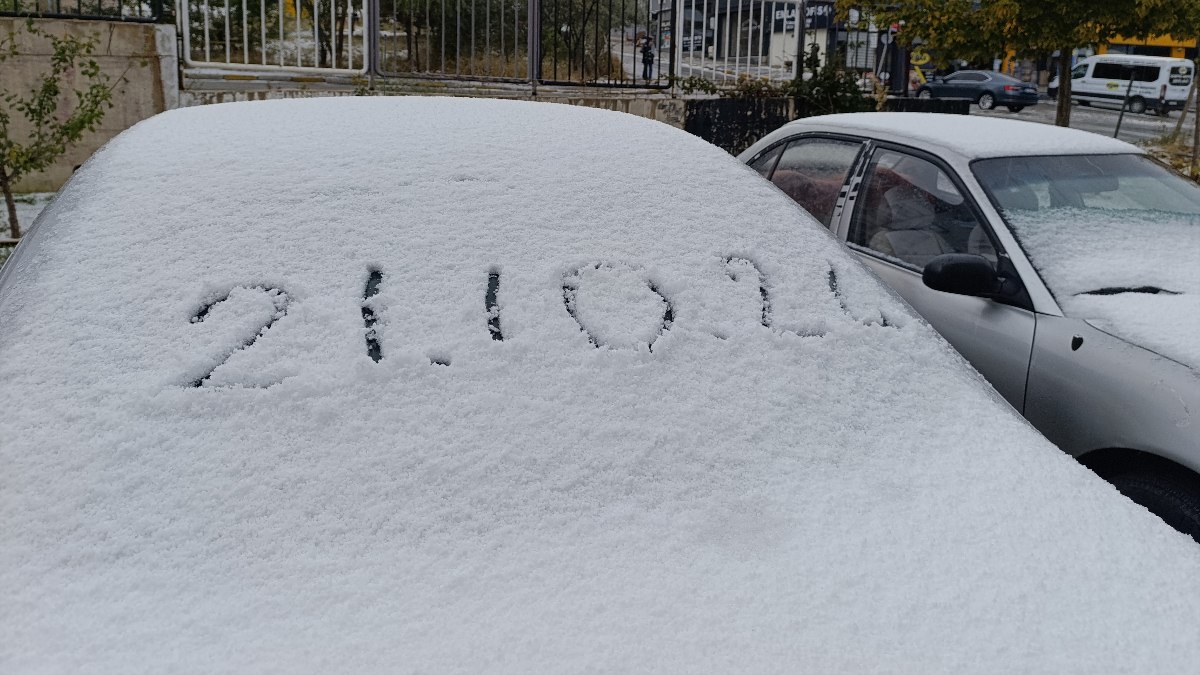 Van'da her yer beyaza büründü