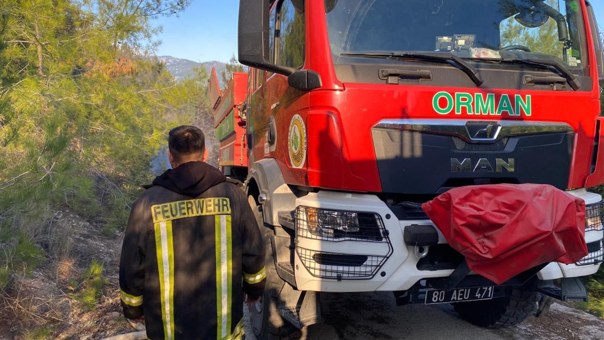 Osmaniye'de orman yangını 2 saatin sonunda söndürüldü