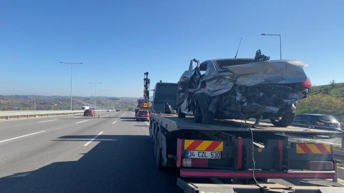 Kuzey Marmara Otoyolu'nda otomobiller çarpıştı: 5 yaralı