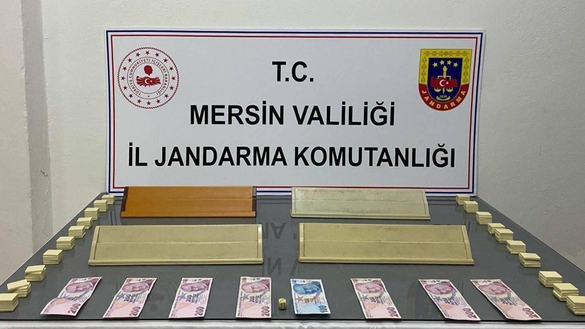 Mersin'de ekipler, kumar oynandığı belirlenen adrese baskın düzenledi