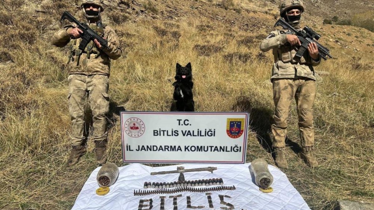 Bitlis'te terör operasyonu: Çok sayıda mühimmat ele geçirildi