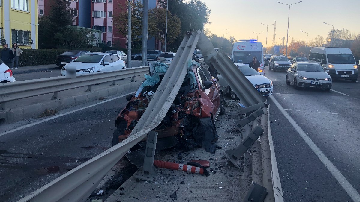 Tekirdağ'da trafik kazası: Burnu bile kanamadı