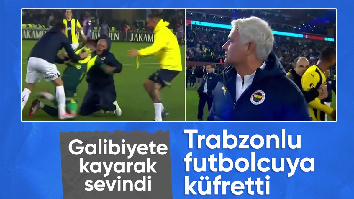 Jose Mourinho, Trabzon’da olay oldu: Önce kaydı, sonra küfretti