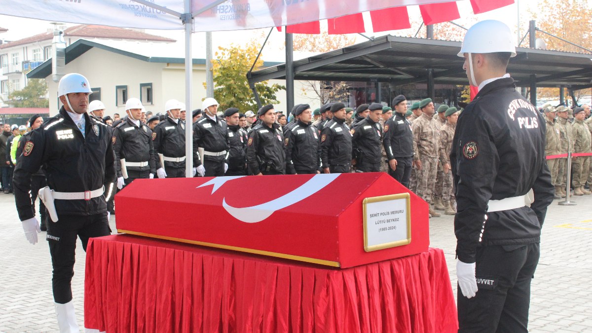 Malatya'da şehit polis memuru Beykoz son yolculuğuna uğurlandı