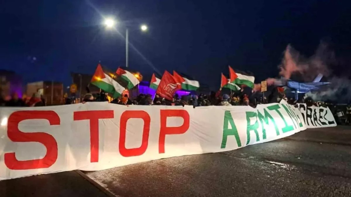 İskoçya'da Filistin destekçilerinden protesto