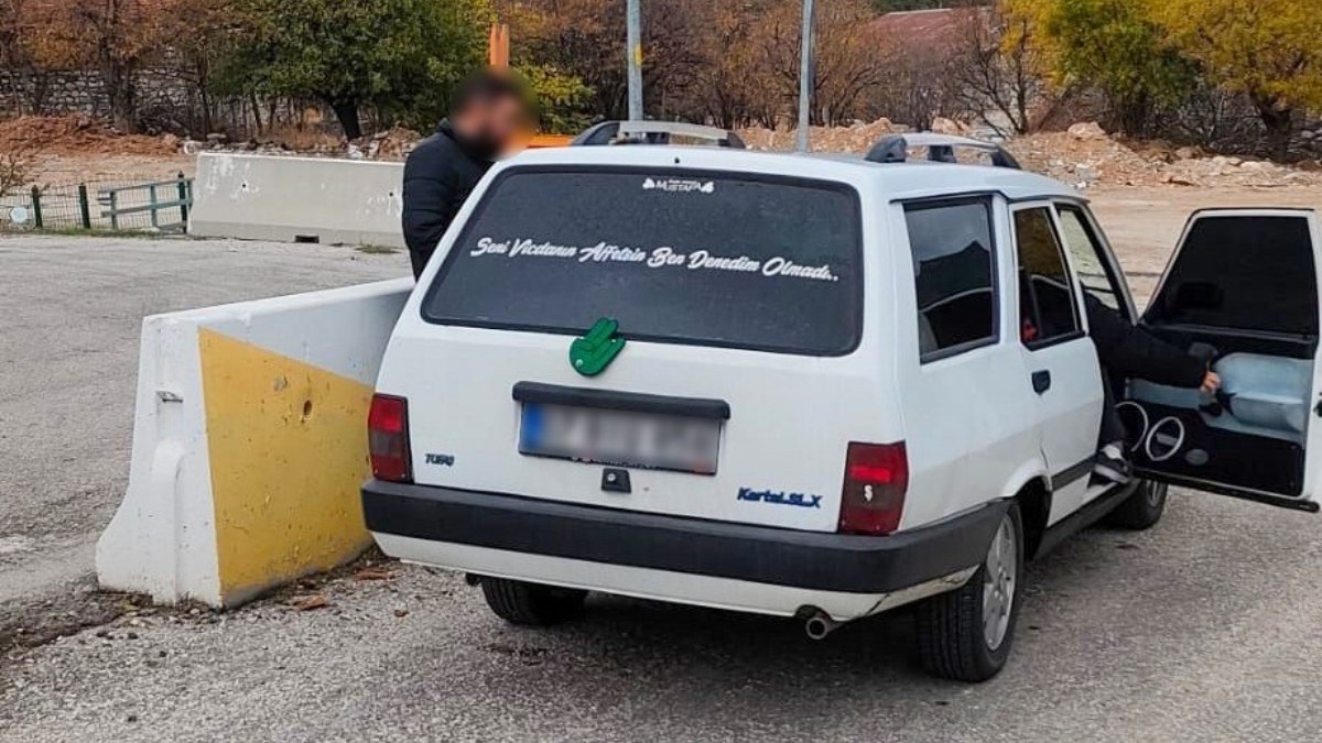 Isparta'da trafiği tehlikeye atan sürücü yakalandı