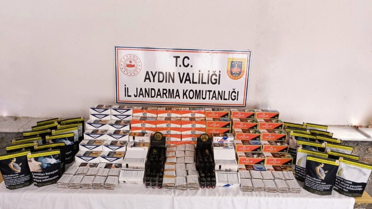 Aydın'da 115 kilo bandrolsüz tütün ele geçirildi