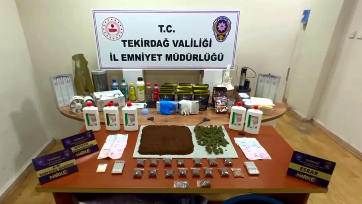 Tekirdağ'da uyuşturucu operasyonu: 8 gözaltı