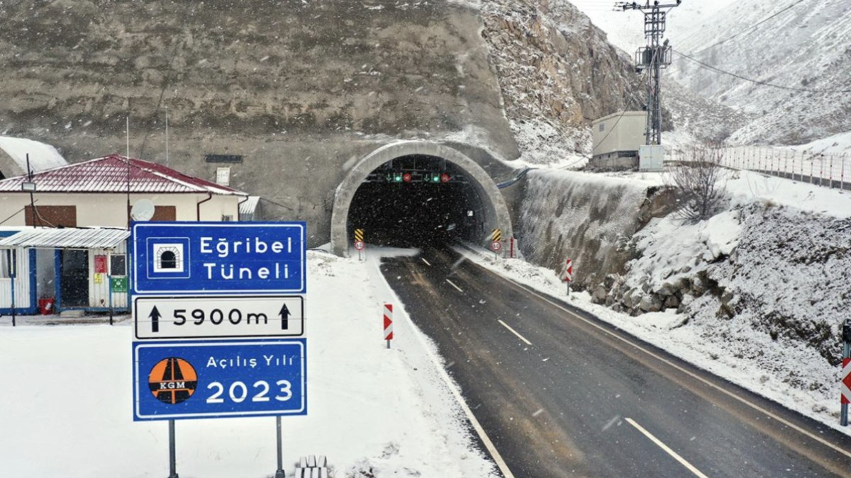 Eğribel Tüneli yeniden ulaşıma açıldı