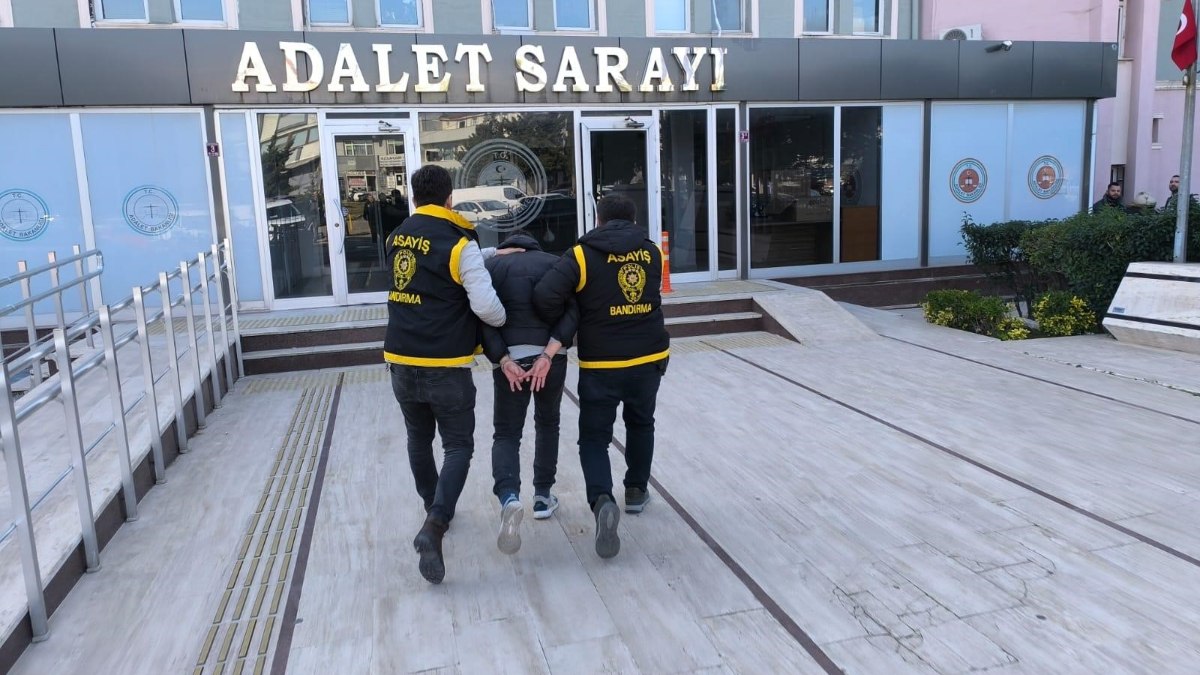 Bandırma'da hırsızlık: İş yerine giren şüpheli tutuklandı