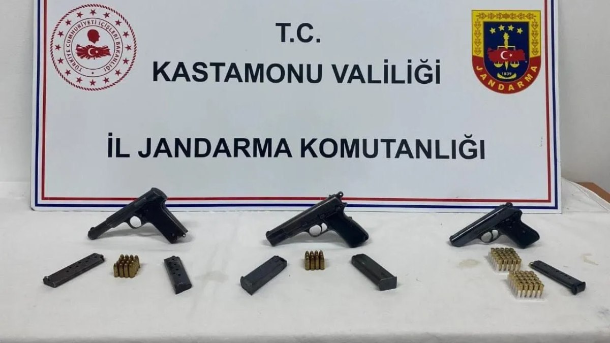 Kastamonu'da silah kaçakçılarına yönelik operasyon