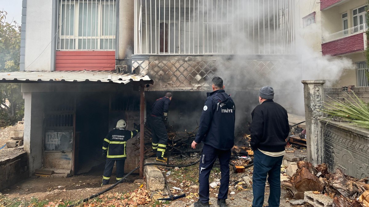 Adıyaman'da yanan klima motoru paniğe neden oldu