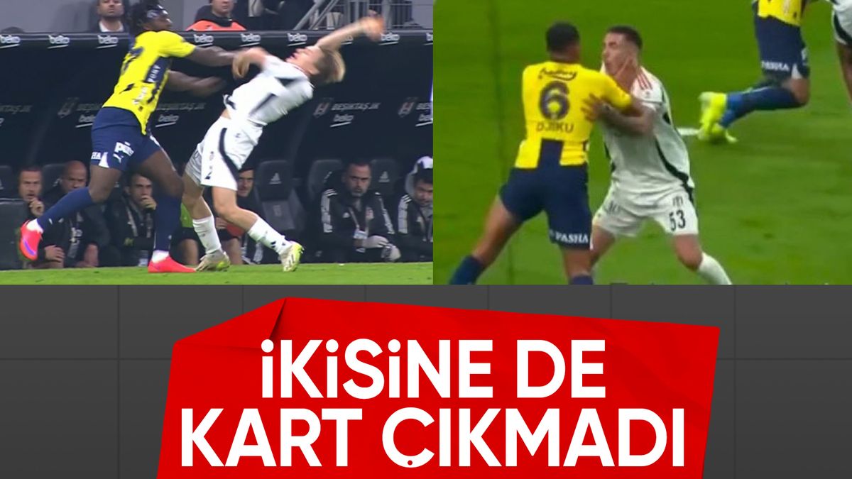 Beşiktaş - Fenerbahçe derbisinde tartışılan anlar: Önce Maximin sonra Djiku