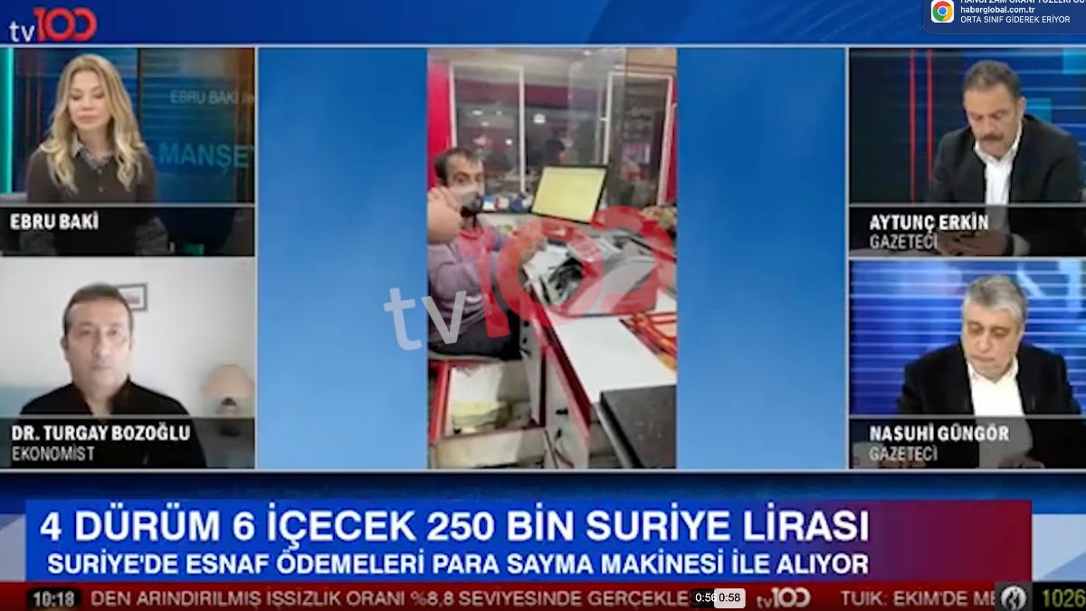 Suriye'de ekonomik durumu anlatan görüntüler: 4 dürüm 6 içecek 250 bin Suriye Lirası
