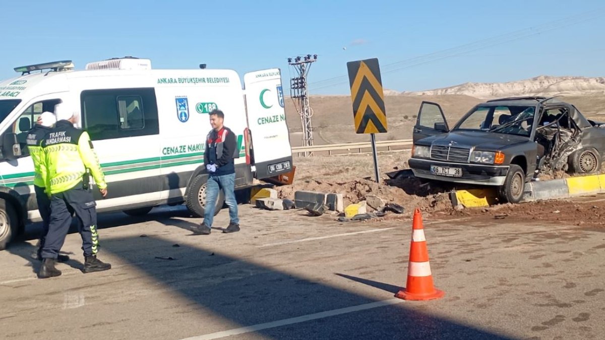 Ankara'da feci trafik kazası: 1 ölü