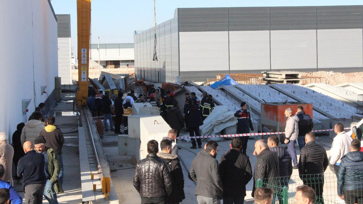 Aksaray'da üzerine beton blok düşen işçi feci şekilde öldü