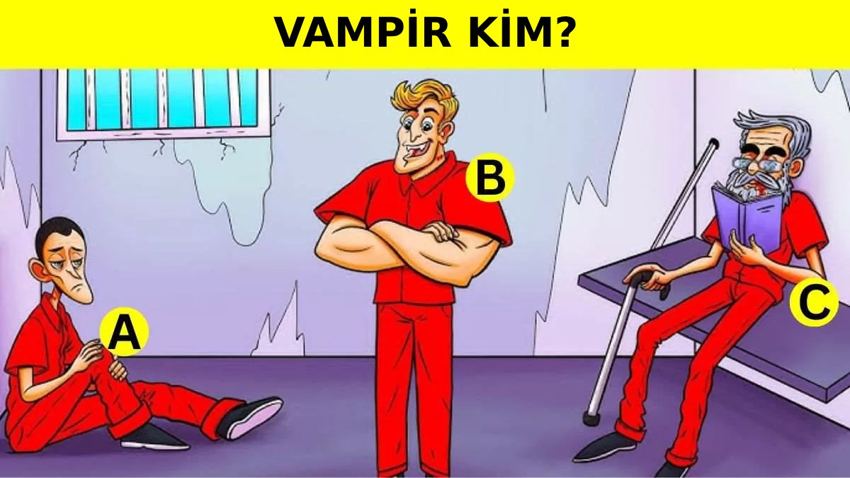 Sadece En Dikkatliler Çözebilir: Vampir Kim?