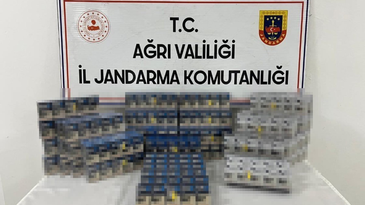 Ağrı'da bin 896 paket kaçak sigara ele geçirildi