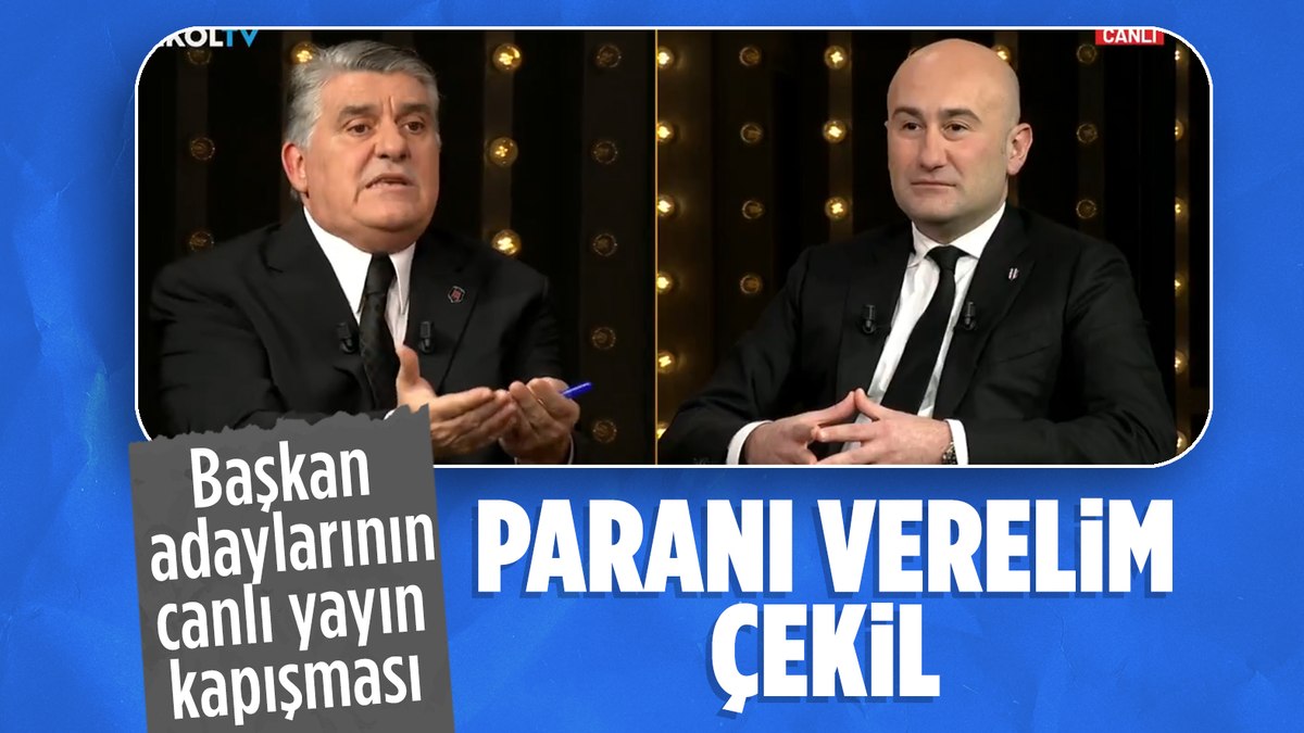 Beşiktaş başkan adayları Serdal Adalı ile Hüseyin Yücel arasında para tartışması