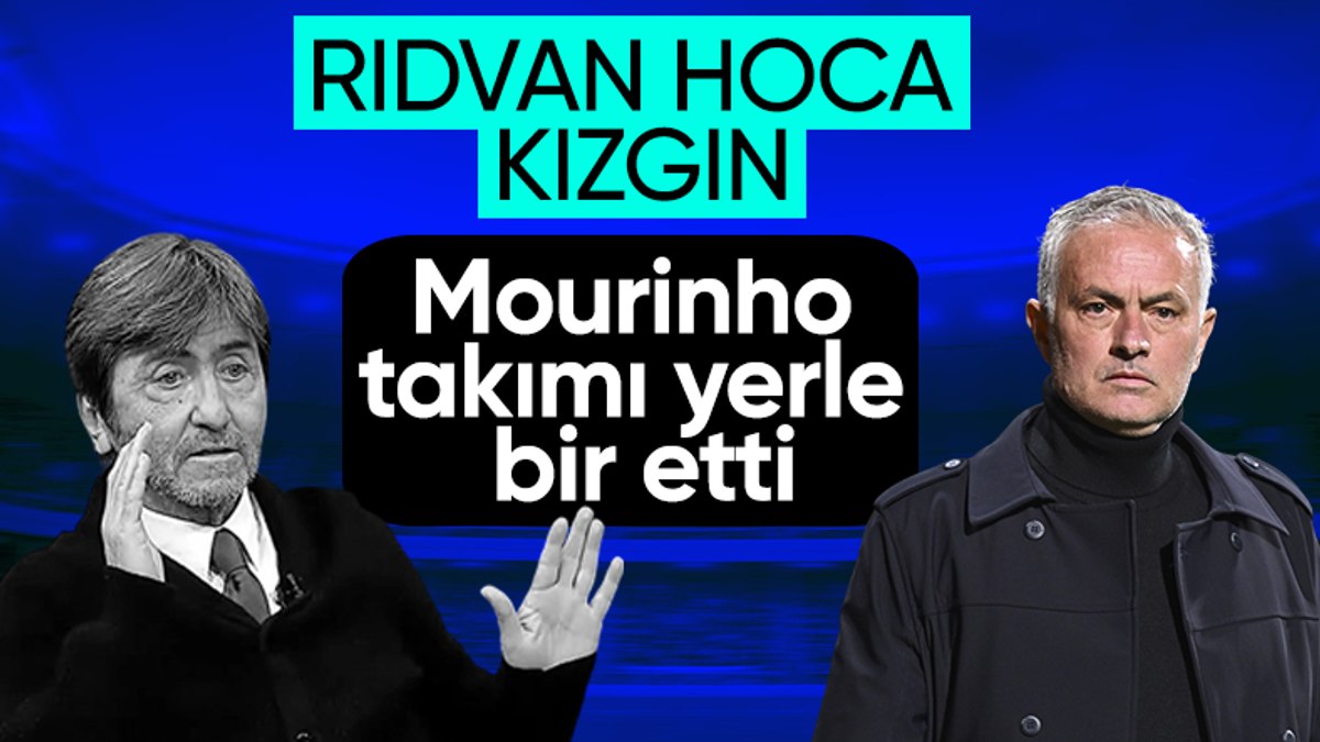 Rıdvan Dilmen'den Jose Mourinho'ya sitem! Takımı yerle bir etti