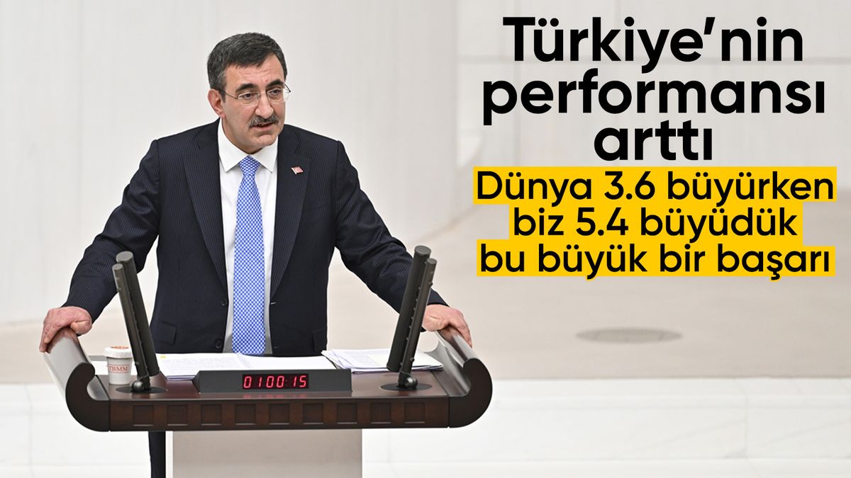 Cumhurbaşkanı Yardımcısı Yılmaz: Türkiye, dünya ortalamasının üzerinde büyüdü