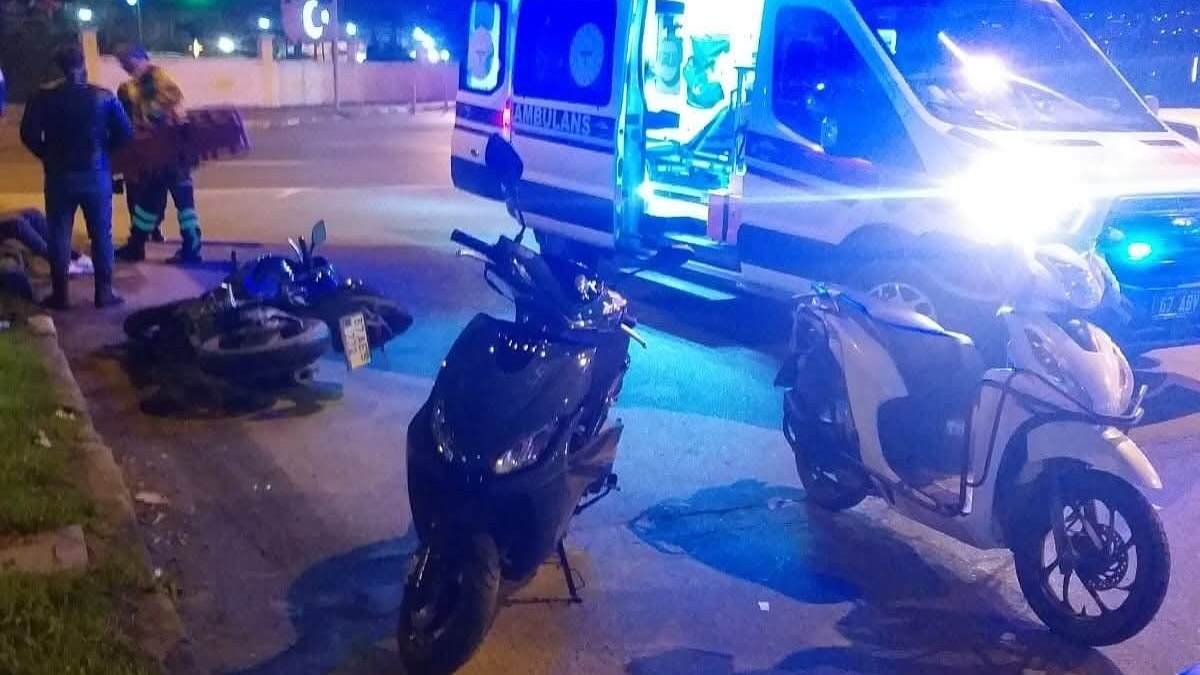 Zonguldak'ta trafik kazasında motosiklet sürücüsü yaralandı